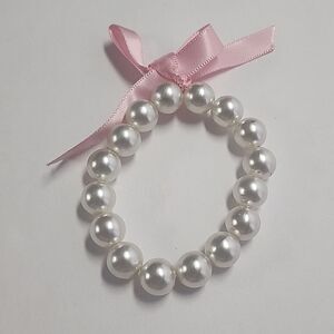 Faux Pearl Stretch Bracelet